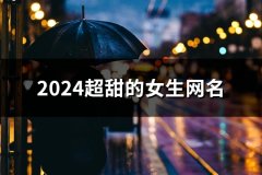 2024超甜的女生网名(共75个)